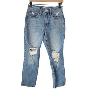 Madewell The Curvy Perfect Vintage Jeans Light Wash Distressed Women's 25P